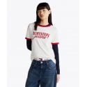 T-SHIRT RELAXED FIT CON FINITURE A CONTRASTO TOMMY JEANS