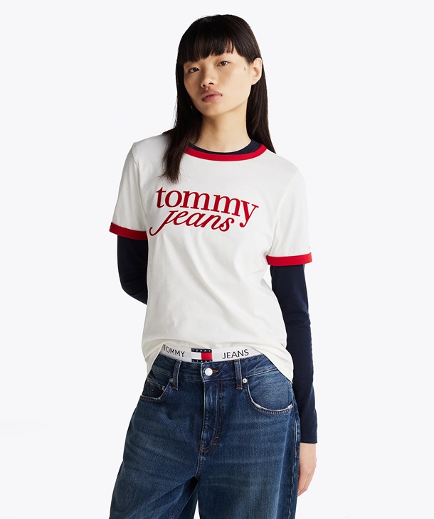 T-SHIRT RELAXED FIT CON FINITURE A CONTRASTO TOMMY JEANS