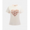 T-SHIRT CUORE STRASS GUESS