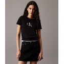 T-SHIRT CON MONOGRAMMA SFUMATO CALVIN KLEIN