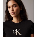 T-SHIRT CON MONOGRAMMA SFUMATO CALVIN KLEIN