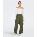 PANTALONI CARGO WIDE LEG FIT ONLY