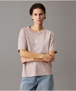 T-SHIRT CON MONOGRAMMA DAL TAGLIO RELAXED CALVIN KLEIN