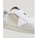 SNEAKER IN PELLE CON DETTAGLI METALLICI PEPE JEANS