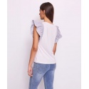 T-SHIRT SMANICATA CON VOLANT GAUDI'