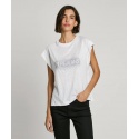 T-SHIRT LOGO STRASS BOXY FIT PEPE JEANS