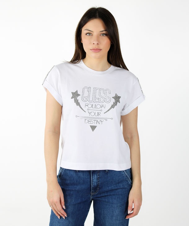 T-SHIRT CON STRASS GUESS