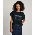 T-SHIRT CON LOGO STRASS PEPE JEANS