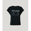 T-SHIRT CON LOGO STRASS PEPE JEANS