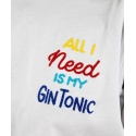 T-SHIRT 'ALL I NEED IS MY GIN TONIC' SUPERCULTURE