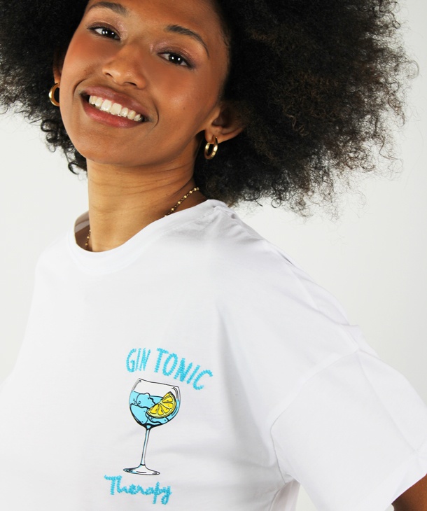 T-SHIRT 'GIN TONIC THERAPY' SUPERCULTURE